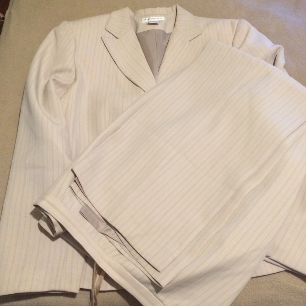 Cream Pants Suit